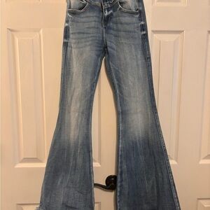 KanCan Blue Flare Wide Leg Denim